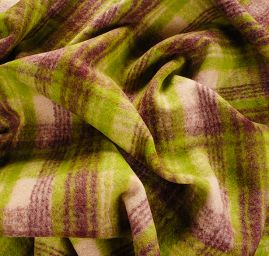 Vařená vlna kostky zelená