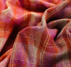 Vařená vlna kostky oranžová růžová