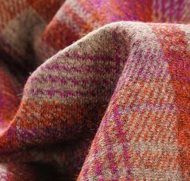 Vařená vlna kostky oranžová růžová