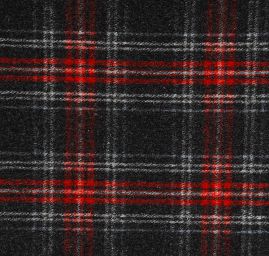 Vařená vlna kostky červeno-šedá