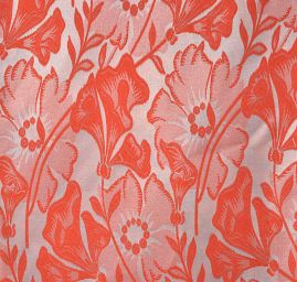 Žakárová látka vzor kvety obojstranná