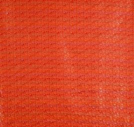 Brokát orientální jemný květinový vzor červený