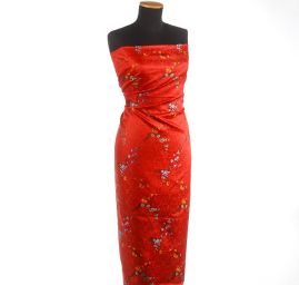 Brokát orientální vzor květů