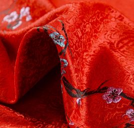 Brokát orientální vzor květů