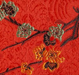 Brokát orientální vzor květů