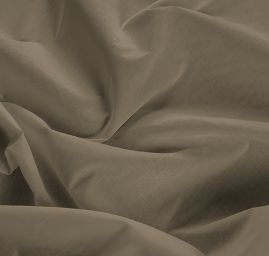 Pružná bavlněná látka khaki hnědá