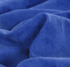 Manšestr pružný modrý