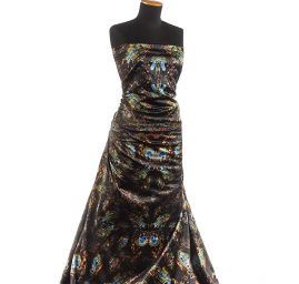 Satén matný digitální tisk černý