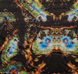 Satén matný digitální tisk černý