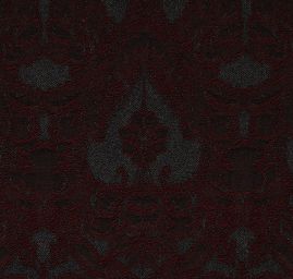 Žakárová látka květinový vzor vínovočerná