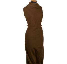 Flauš vlna směs oříškově hnědý