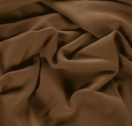 Flauš vlna směs oříškově hnědý