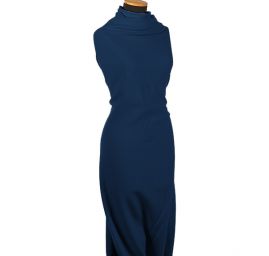 Flauš vlna směs tmavší modré barvy