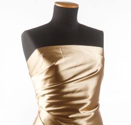 Satén taft zlatý nepružný