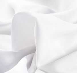 Viskozová šatová látka lomená bílá