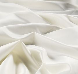 Satén taft nepružný smetanový