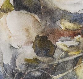 Viskozová šatová látka tisk vzor růže