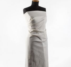 Taft pružný smetanový