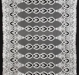 Krajka výšivka na tylu stříbrná květinový ornament