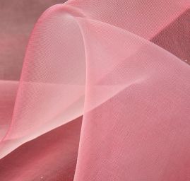 Organza jednobarevná šanžán růžová