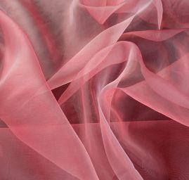 Organza jednobarevná šanžán růžová