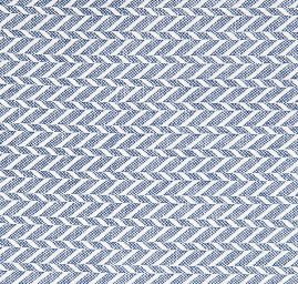 Žakárová látka vzor hranaté vlnky modrobílá