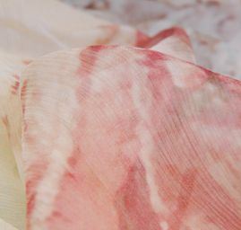 Originální tisk styl "Baroko" šifón polyester