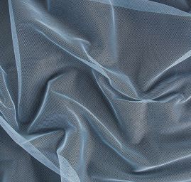 Tyl měkčený jemný světle modrý