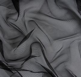 Tyl měkčený jemný černá