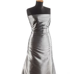 Taft kreš jemný šanžán šedostříbrný