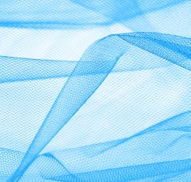 Tyl šatový modré barvy II.jakost