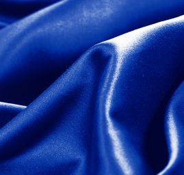Pružný satén nivea modrá