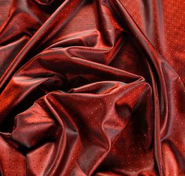 Podšívka žakárová kostky temně červenočerná