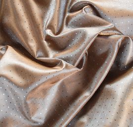 Podšívka žakár kostky šanžán modrohnědá