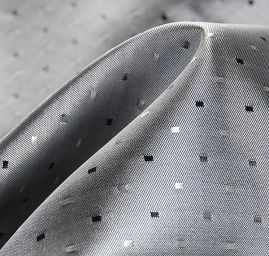 Podšívka žakár kostky šanžán černošedá