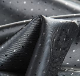 Podšívka žakár kostky šanžán černošedá