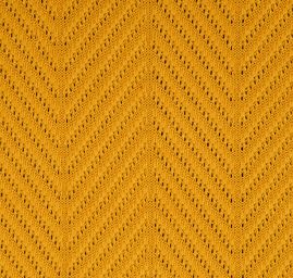 Pletenina imitující ručně pletený svetr žlutá