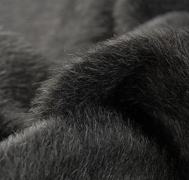 Cibelín kašmír/vlna směs černošedá krátký vlas