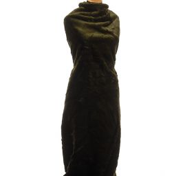 Imitace kožešiny nízký vlas tmavě zelená