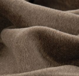 Kašmír/vlna směs popelavě hnědá