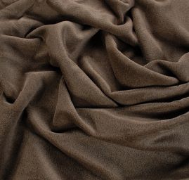 Kašmír/vlna směs popelavě hnědá