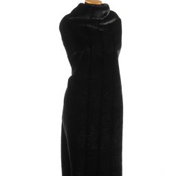 Imitace kožešiny norek tmavě zelený/pruhy