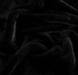 Imitace kožešiny norek tmavě zelený/pruhy