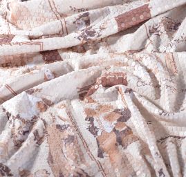 Úplet s aplikací flitrů postavy/tisk