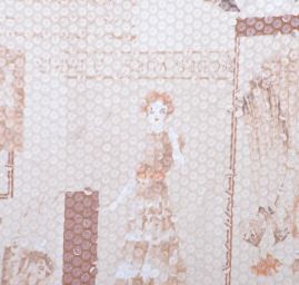 Úplet s aplikací flitrů postavy/tisk