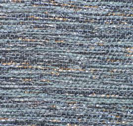 Originální ručně tkaná látka šedopetrolejová