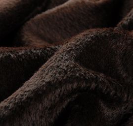 Cibelín kašmír/vlna směs hnědočerný krátký vlas