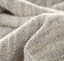 Kostýmová látka vlna směs smetanovo/šedá