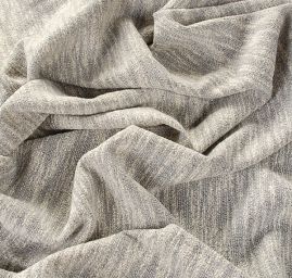 Kostýmová látka vlna směs smetanovo/šedá