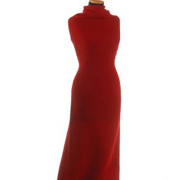 Vlněné buklé součky sytě červený